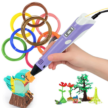 The 3D Pen with USB Cable | Fun and Creative Tool for Kids and Adults | 1.75mm PLA Filaments | Easy, Smooth Drawing | Ideal for DIY Projects | Crafting | USB-Powered |