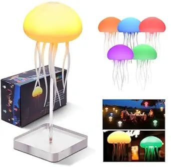 LED Cute Jellyfish Night Light – Color Changing, Soothing Glow for Relaxation and Sleep